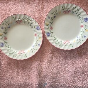 Summer Chintz By Johnson Bros. Bread Plates (Set Of 2) EUC